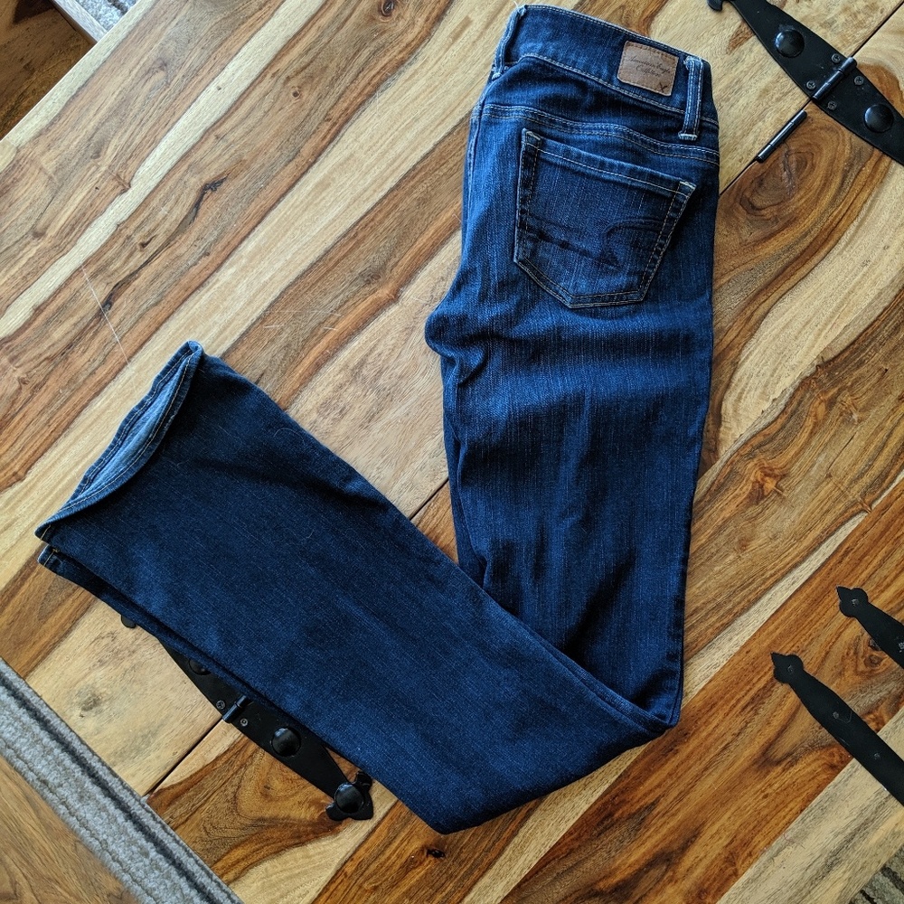 American eagle artist stretch flare jeans size 0 L
